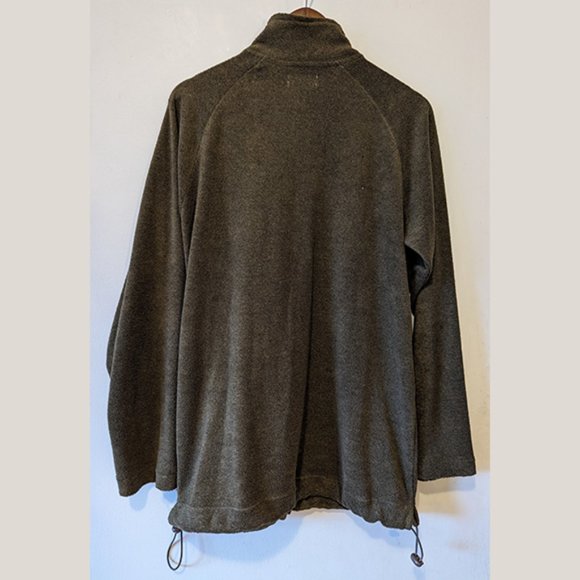 CACHAREL - Half zip waist adjustable green sweater - Sz M - Picture 2 of 8